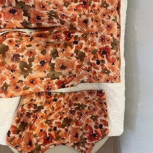 Indigo Luna floral legging bra set Small